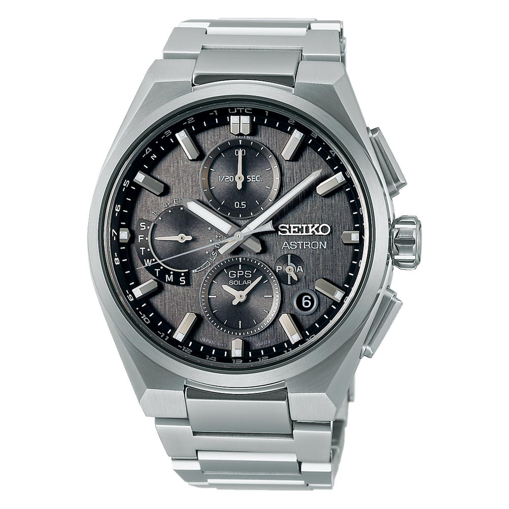 SEIKO Astron GPS Solar Chronograph Grey Dial | SSH163