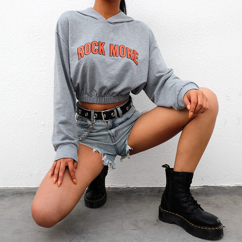 Stretch Crop Hoodie
