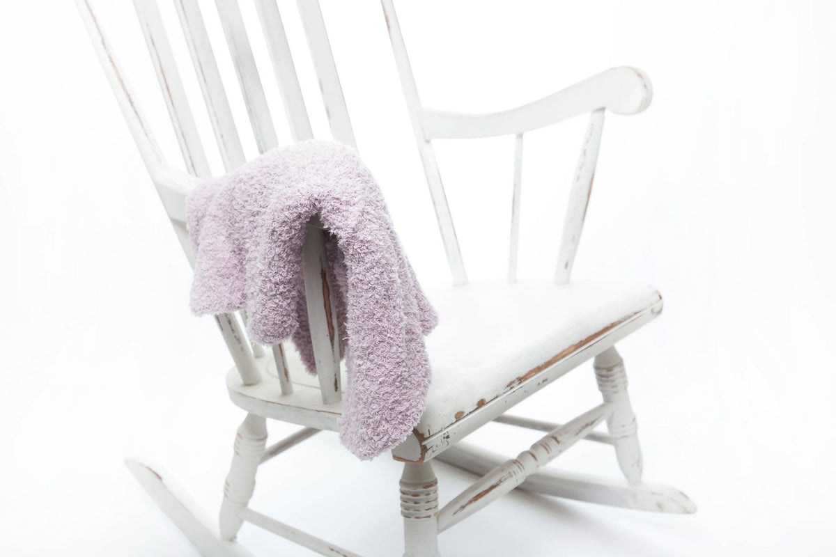 Iced Lilac Solid Double Layered Print Lovey