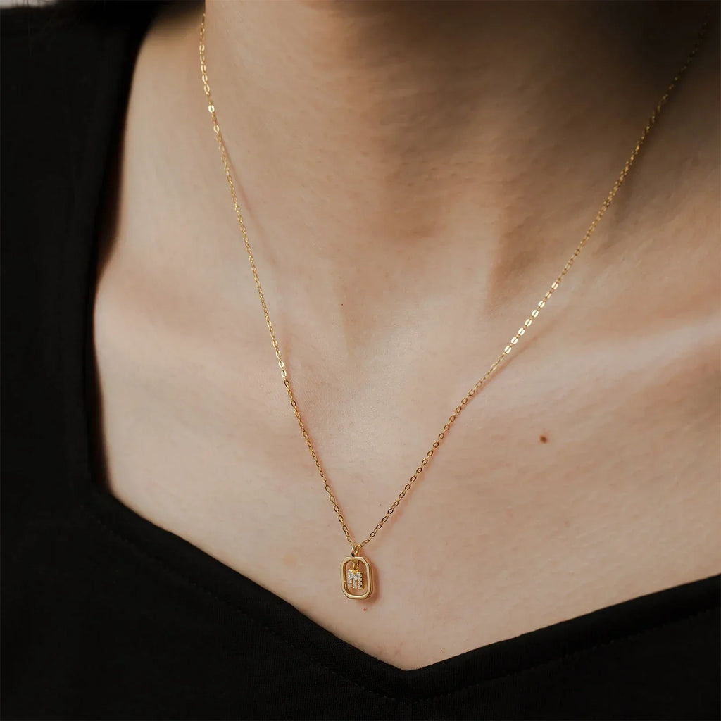 Sterling Silver Initial Necklace