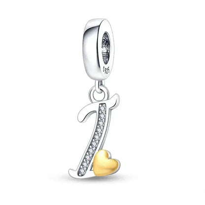 Spell It Out with Style: Alphabet Charms for Bracelets (925 Silver)
