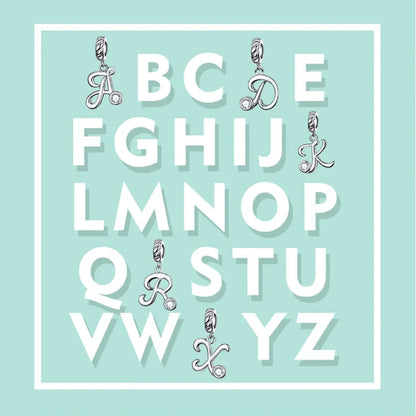 Chic And Timeless 925 Sterling Silver Initial Pendant Necklace | Platinum Plated Vintage Letter A To Z | Women'S Fine Jewelry