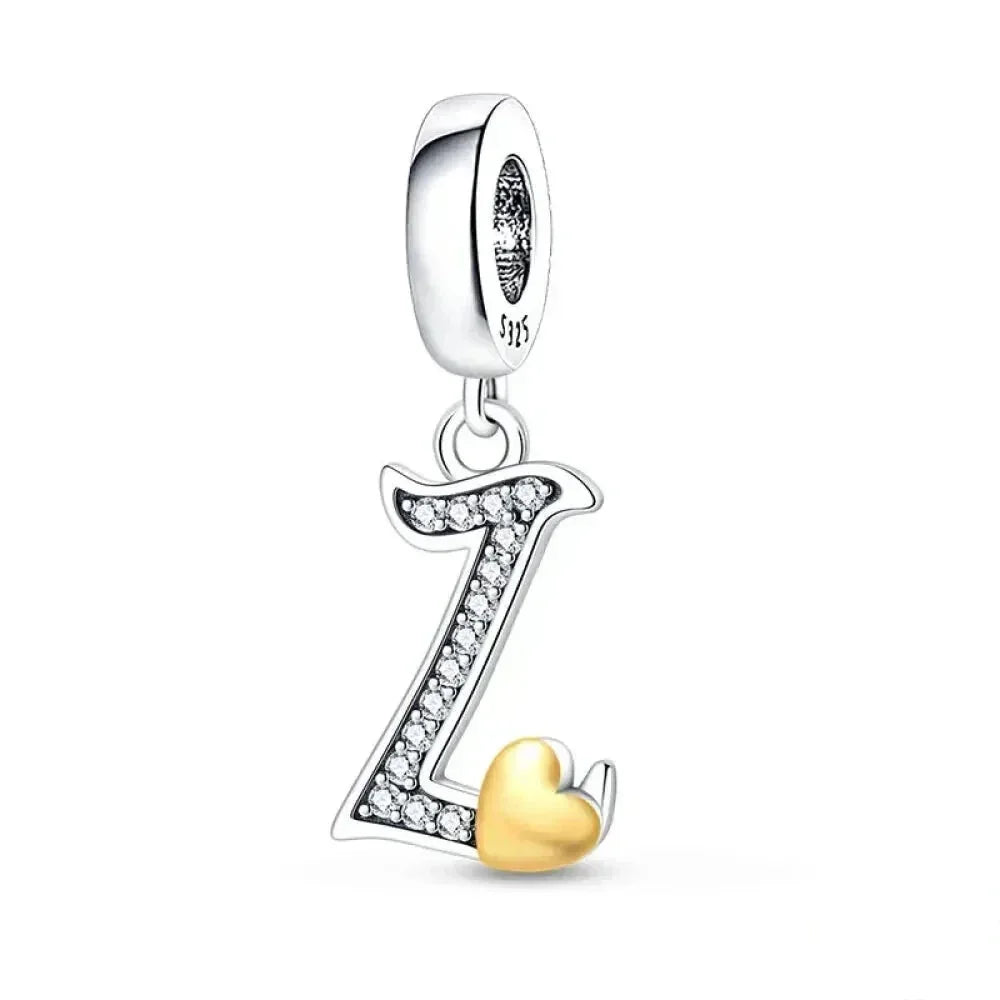 Spell It Out with Style: Alphabet Charms for Bracelets (925 Silver)