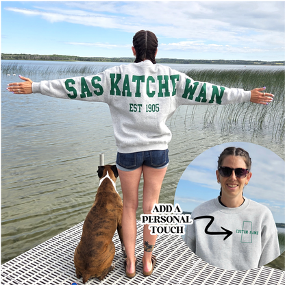 Saskatchewan Back Unisex Crewneck