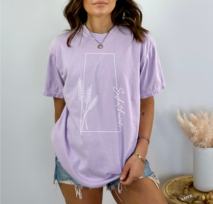 Saskatchewan Line Art Unisex T-shirt