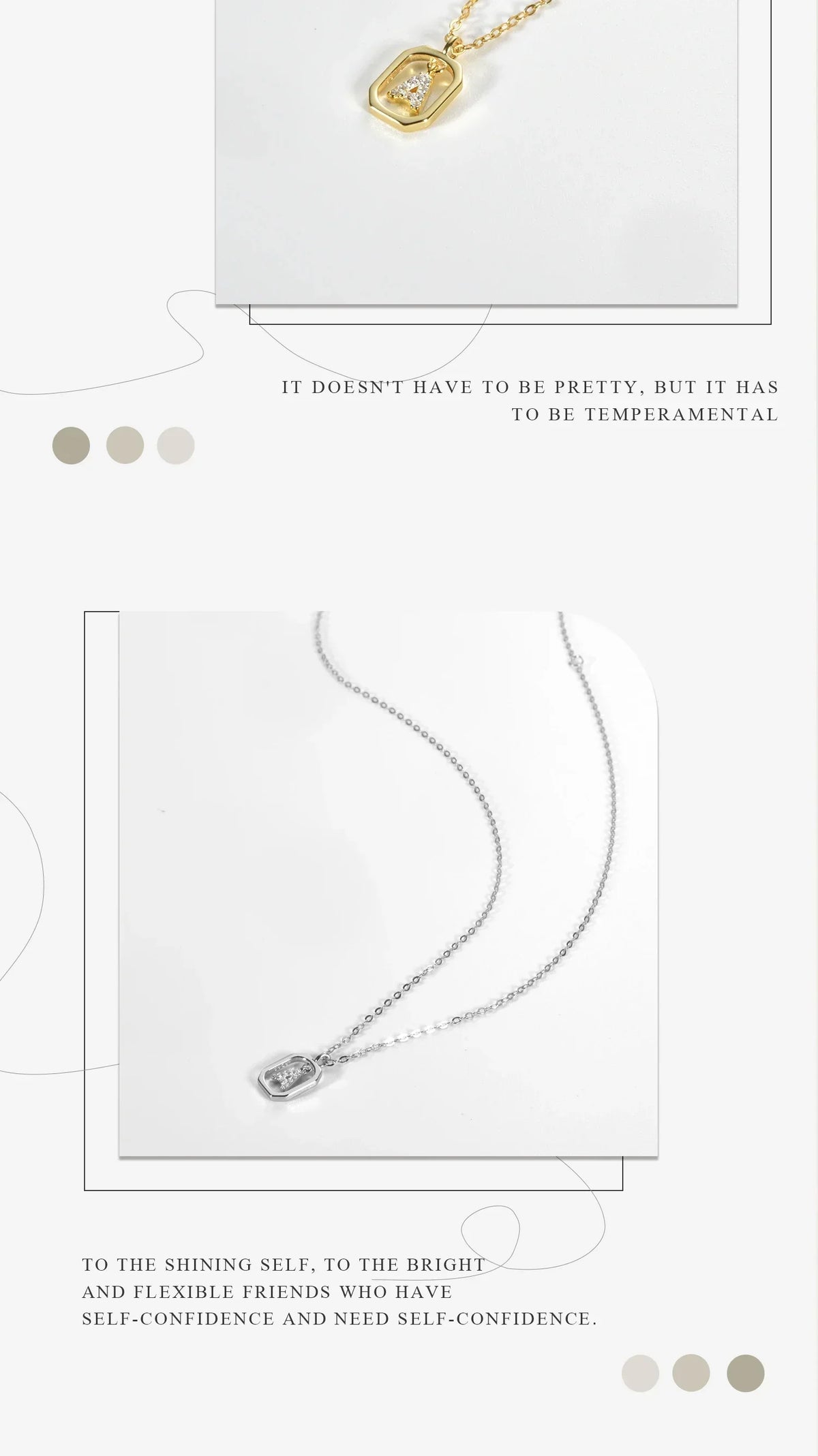 Sterling Silver Initial Necklace