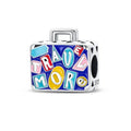 Globetrotter's Dream Sterling Silver Suitcase Charm