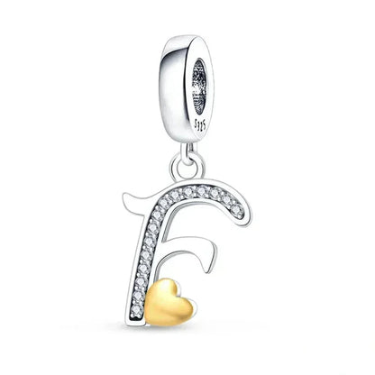 Spell It Out with Style: Alphabet Charms for Bracelets (925 Silver)