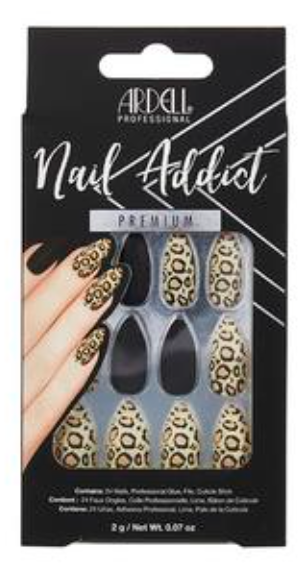 Ardel Nail Addict Black Leopard Tips