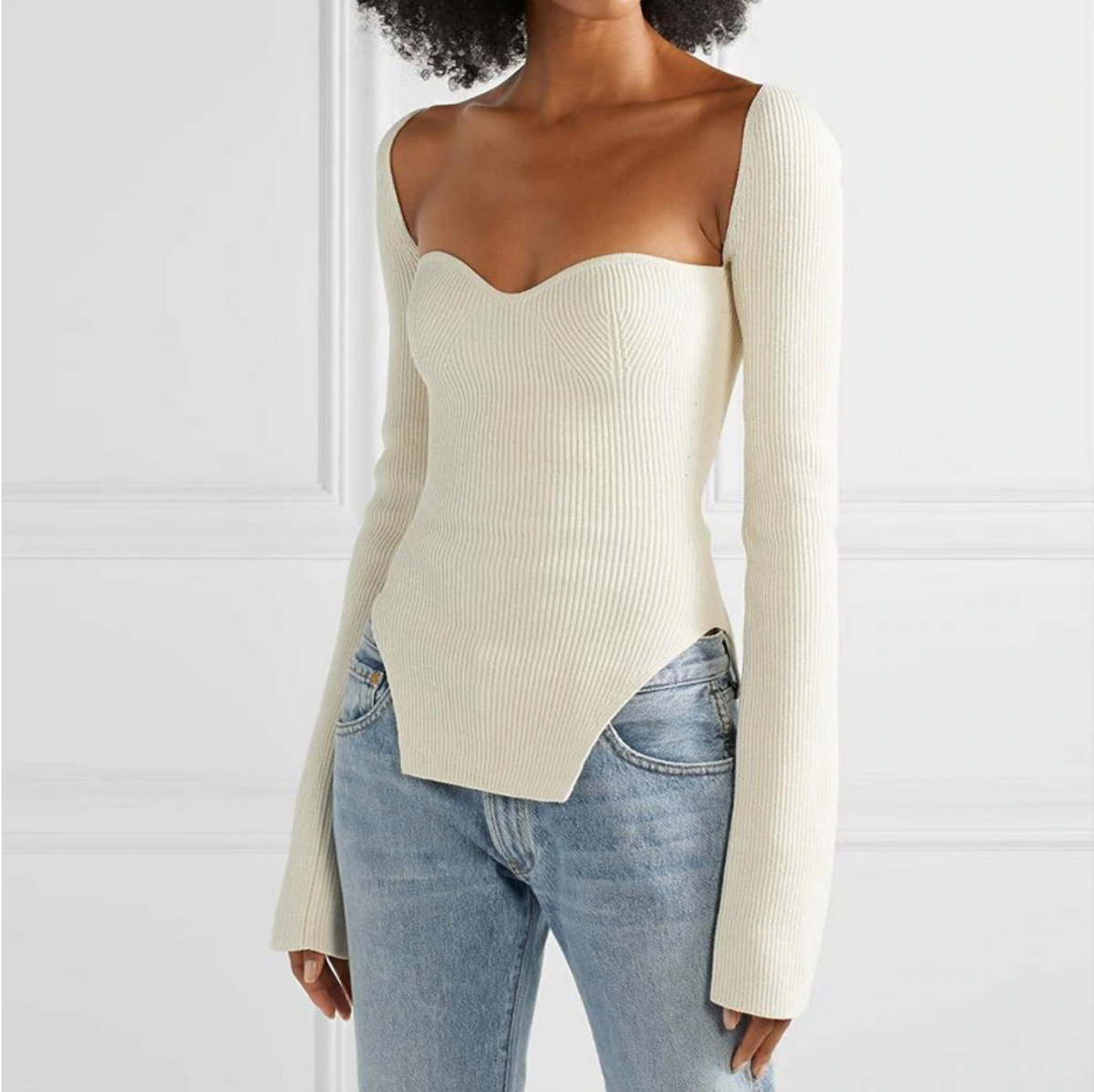 Stylish Ribbed Top