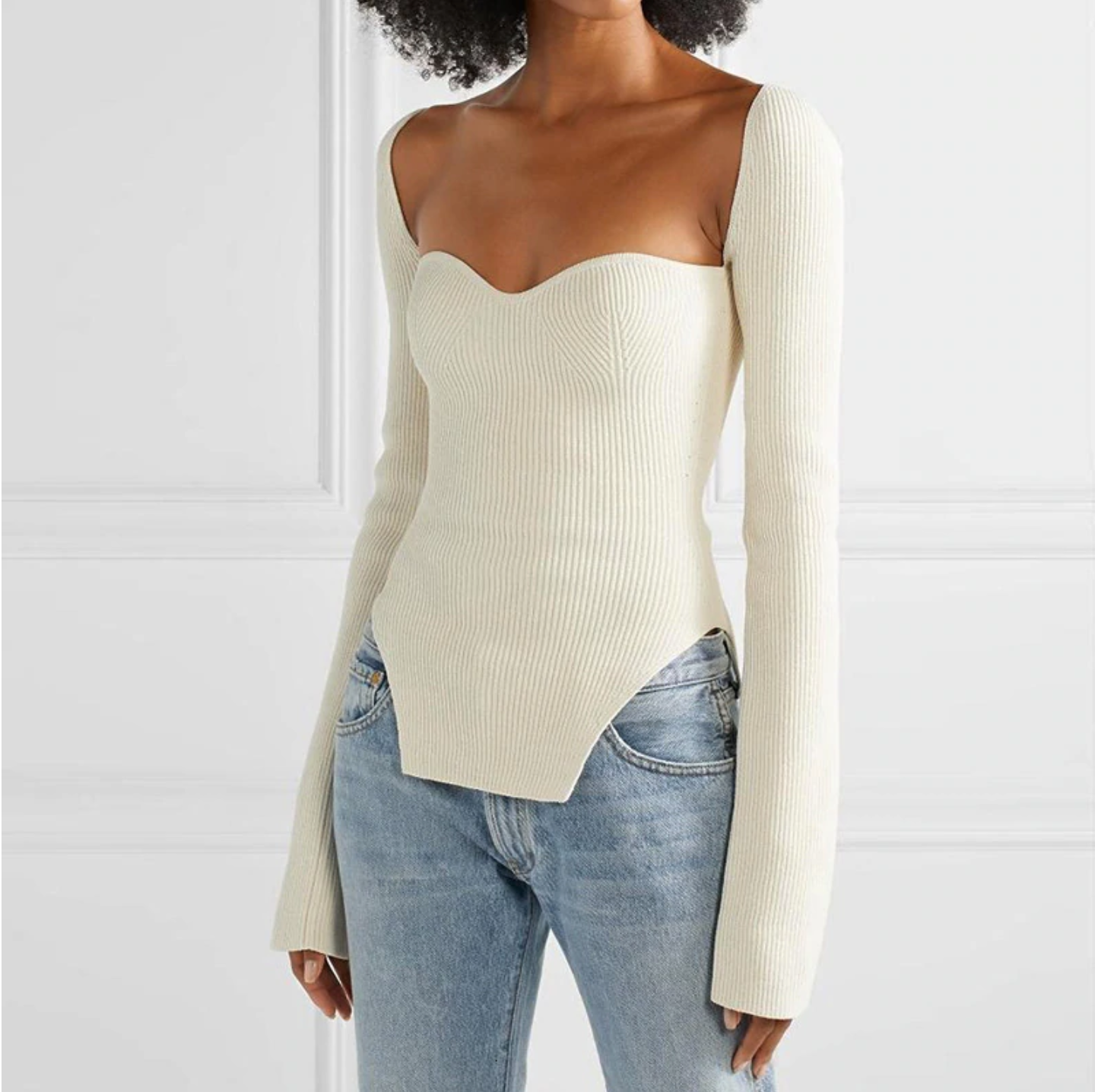 Stylish Ribbed Top
