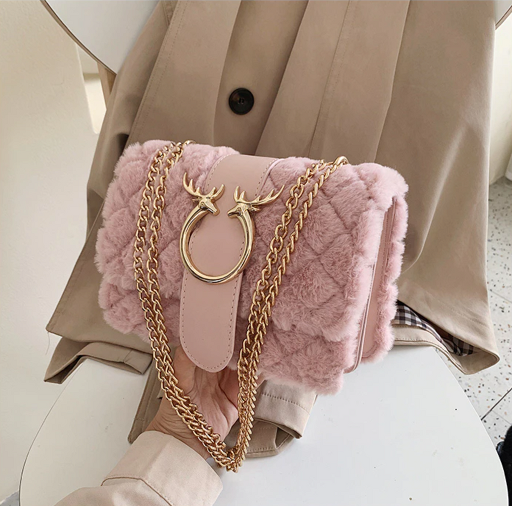 Double Strap Plush Bag