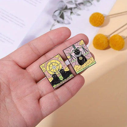 "Four of Cups" Cat Tarot Card | Collectible Pin