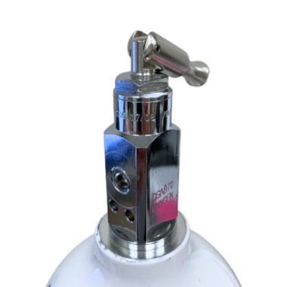 Oxygen Tank – Aluminum D Cylinder, 15.0 Cu. Ft. / 425L with Toggle Valve