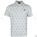 Cocktail Lattice Print Polo