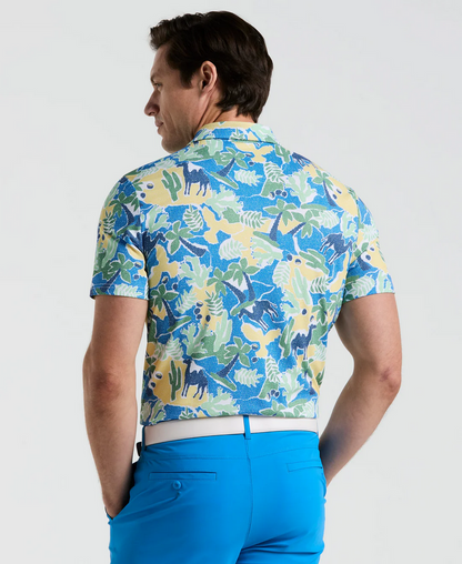 Ibiza Print "Earl" Short Sleeve Polo
