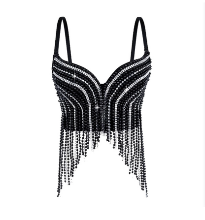 Pearl-Diamond Chain Top