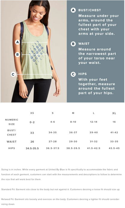 United By Blue Womens Standard Pocket Organic Cotton & Recycled Poly Shirts