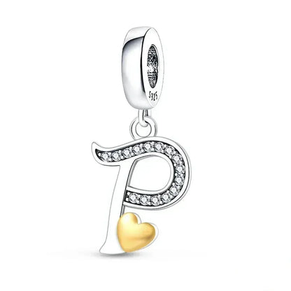 Spell It Out with Style: Alphabet Charms for Bracelets (925 Silver)