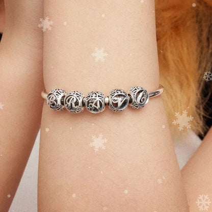925 Sterling Silver Alphabet Charms - A To Z Letter Collection For Diy Jewelry Making