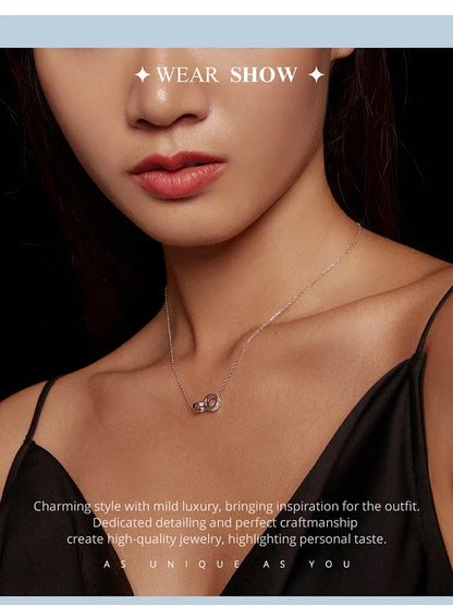 Connected Hearts: Sterling Silver Star/Heart/Cat Pendant Necklace