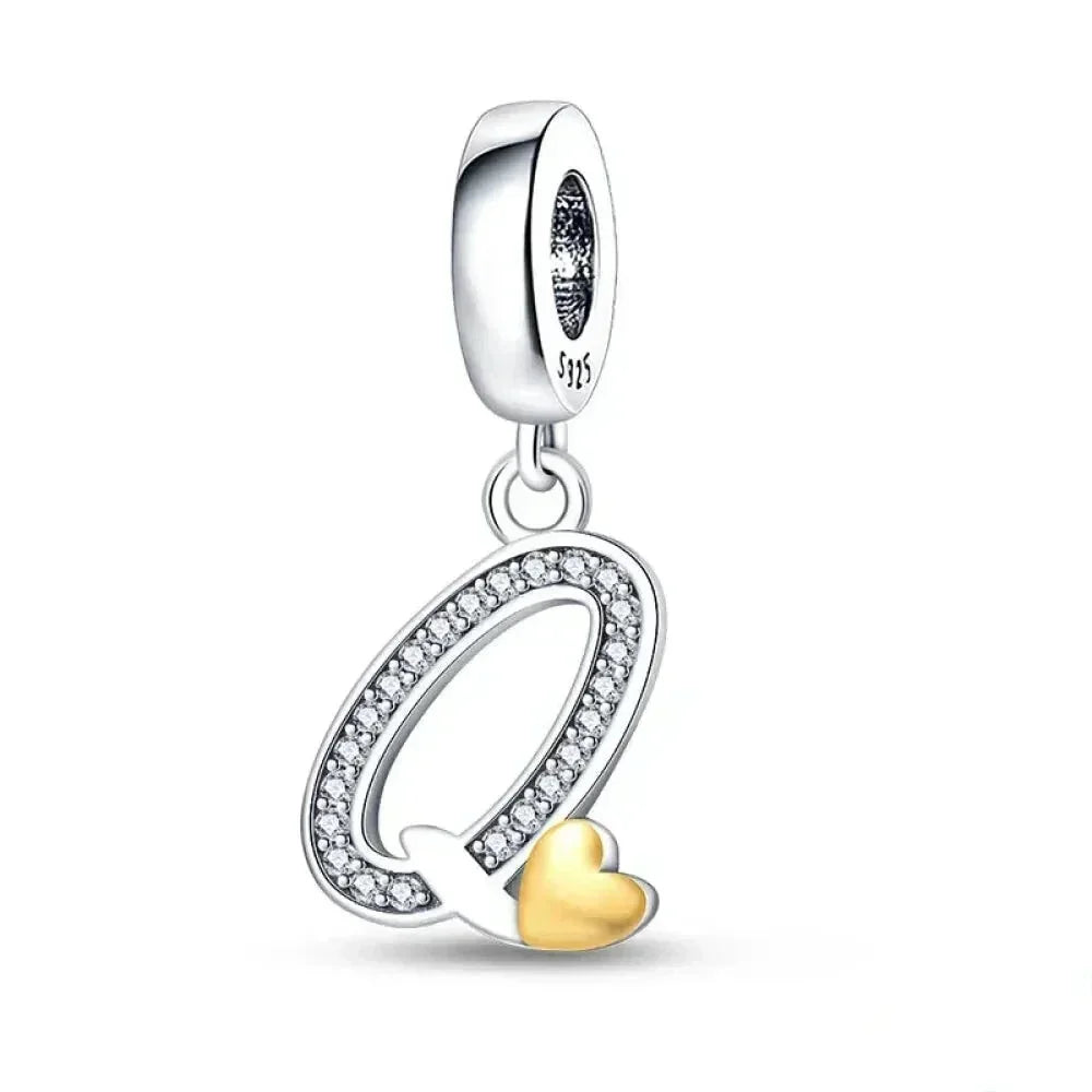 Spell It Out with Style: Alphabet Charms for Bracelets (925 Silver)