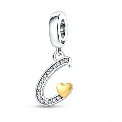 Spell It Out with Style: Alphabet Charms for Bracelets (925 Silver)