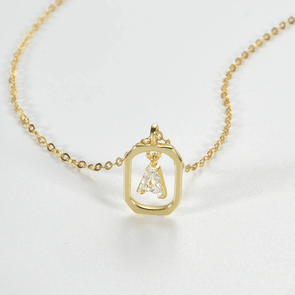 Sterling Silver Initial Necklace