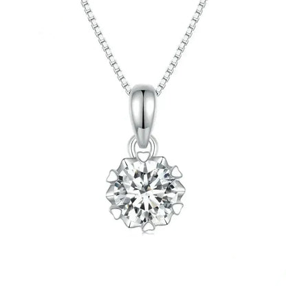 Stellar Shine 1ct Moissanite Sterling Silver Pendant Necklace
