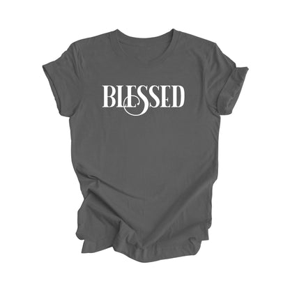 Blessed - Positive Quote Shirt, Inspirational Shirt, Motivational Shirt, Grateful Shirts, Thankful T-shirt, Religious Shirt, Christian Shirt, Faith Shirt, Gift For Her, Gift For Him - Inspired X