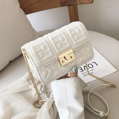 Deuce Leather & Chain Bag