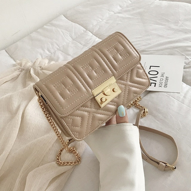 Deuce Leather & Chain Bag