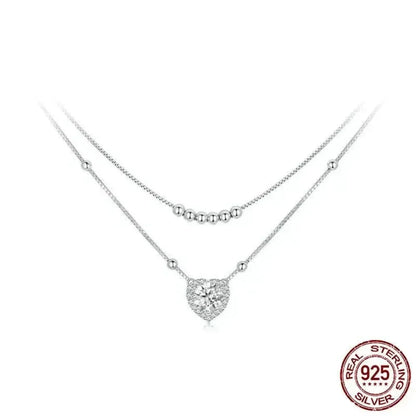 Capture Her Heart With Dazzling Brilliance: 1Ct Moissanite Heart Necklace