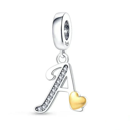 Spell It Out with Style: Alphabet Charms for Bracelets (925 Silver)