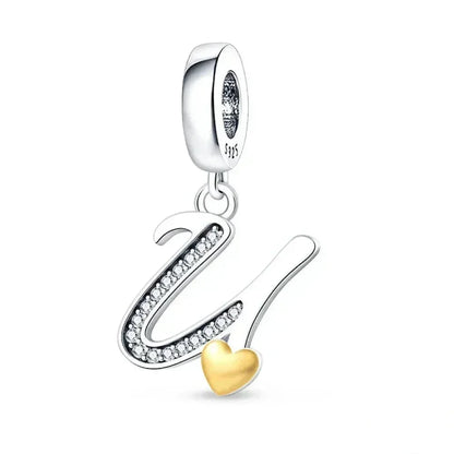 Spell It Out with Style: Alphabet Charms for Bracelets (925 Silver)