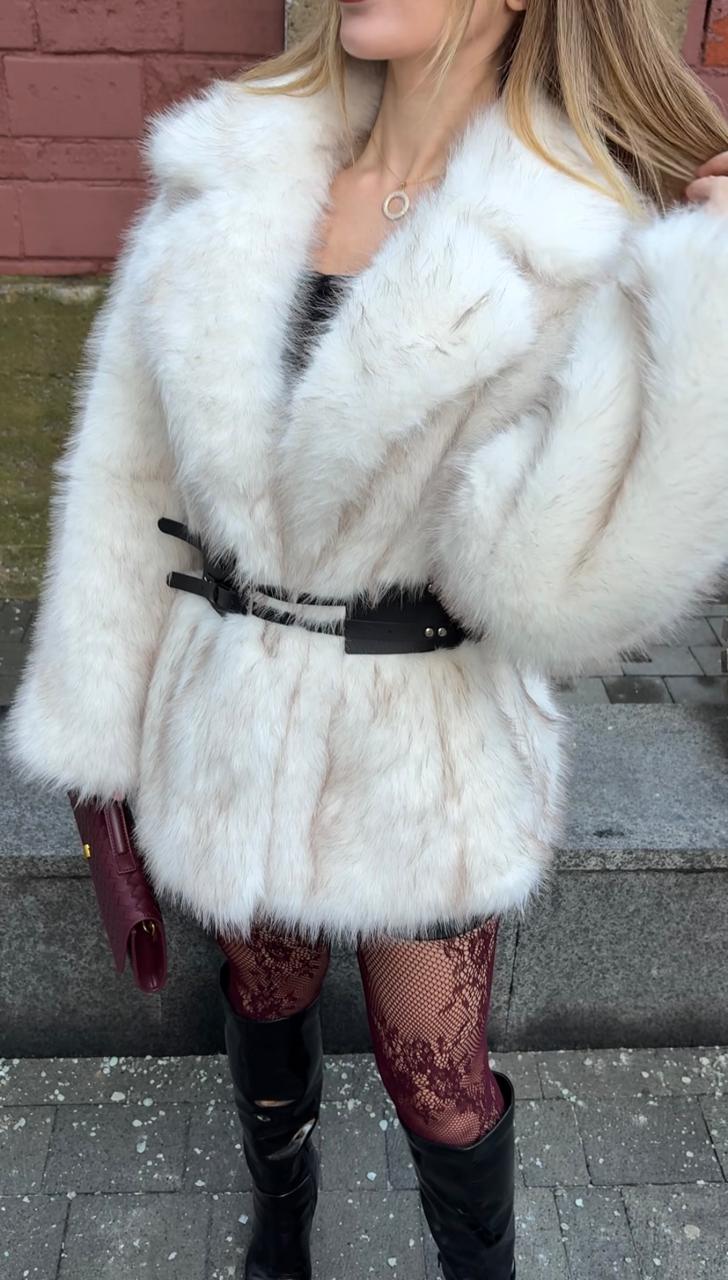 The Faux  Fur Cloud Dancer Jacket