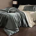 Lustre Luxe Elegant Duvet Set - Army Grey/Beige