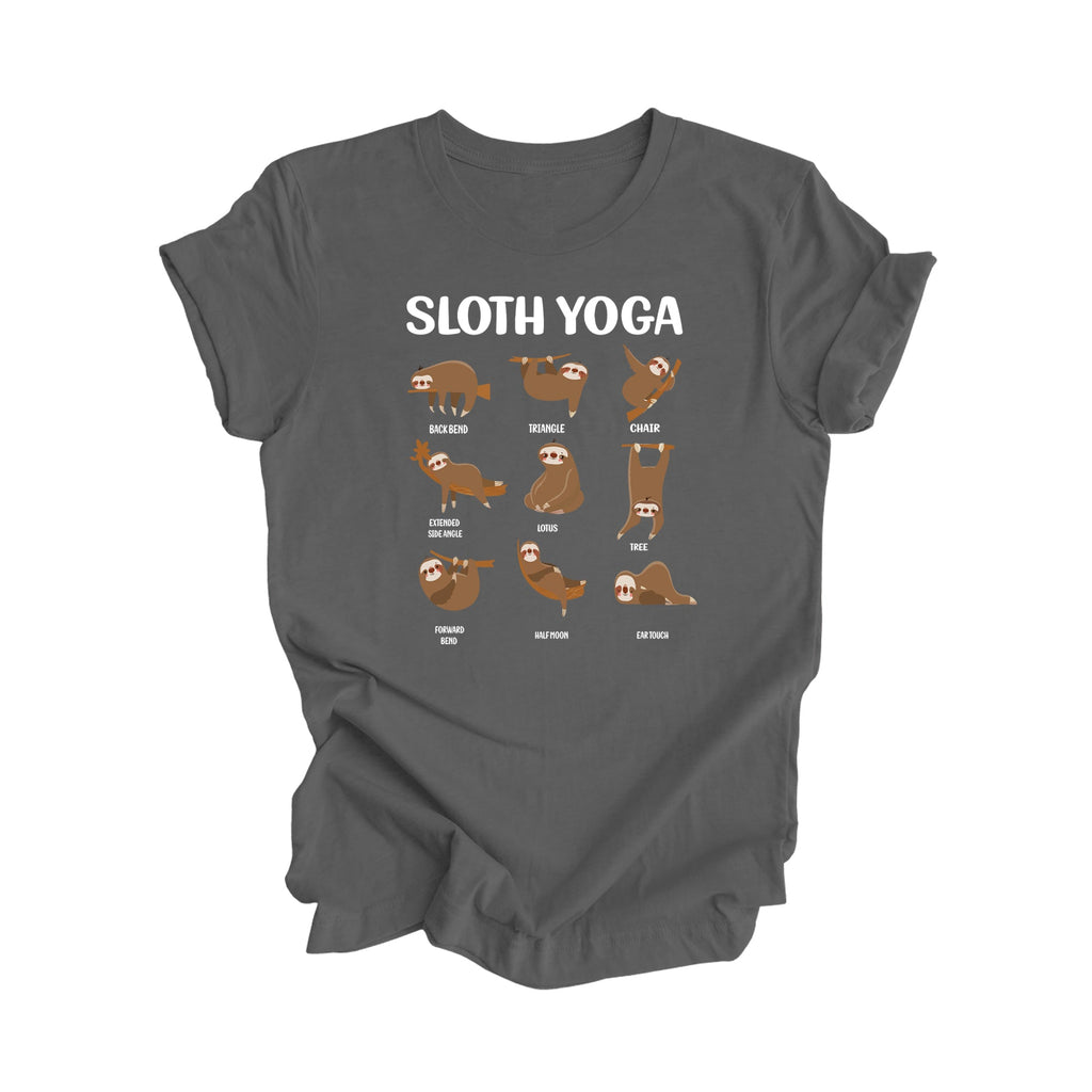 Sloth Yoga - Yoga Gift, Meditation Shirt, Yoga T-shirt, Yoga Lover Gift, Yoga Teacher Shirt, Wellness Shirt, Self Care Shirt - Inspired X