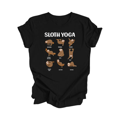 Sloth Yoga - Yoga Gift, Meditation Shirt, Yoga T-shirt, Yoga Lover Gift, Yoga Teacher Shirt, Wellness Shirt, Self Care Shirt - Inspired X