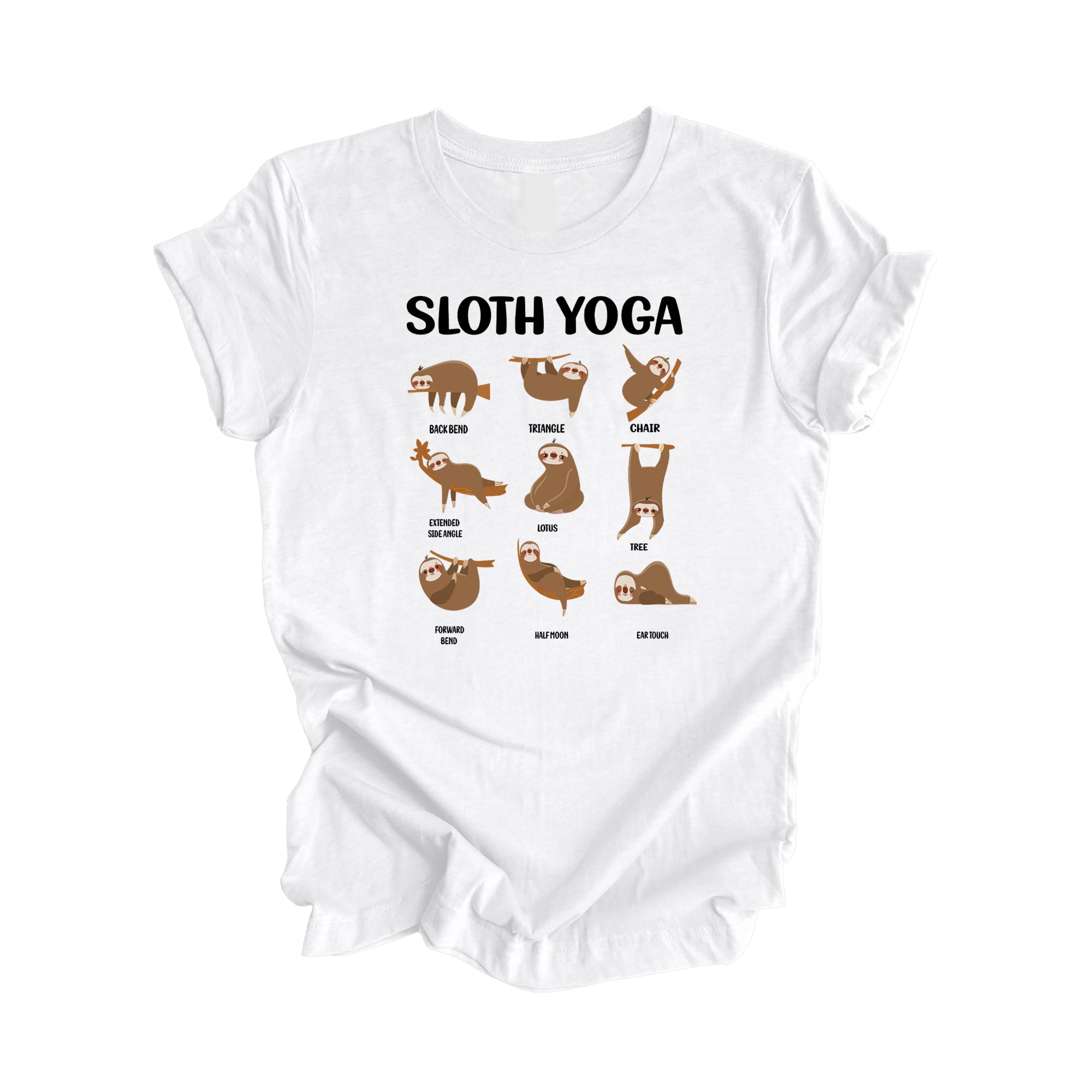 Sloth Yoga - Yoga Gift, Meditation Shirt, Yoga T-shirt, Yoga Lover Gift, Yoga Teacher Shirt, Wellness Shirt, Self Care Shirt - Inspired X