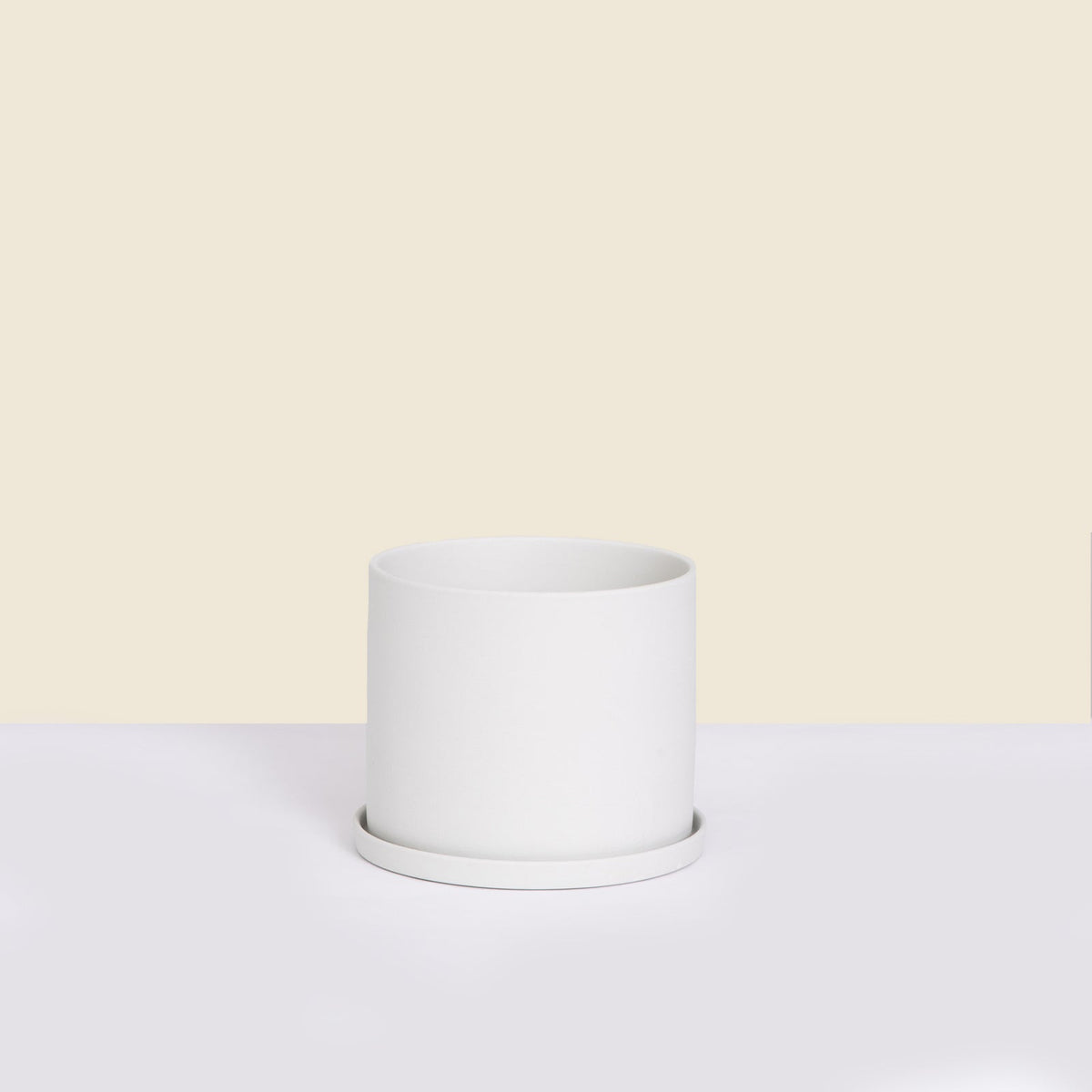 Small Stone Pot with Saucer