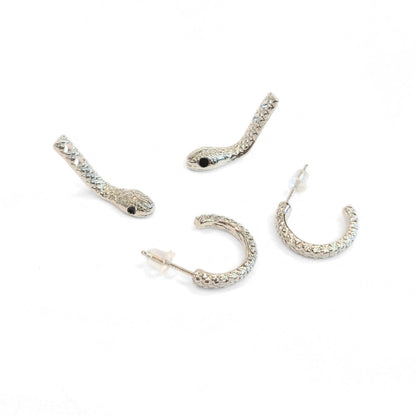 Curious Snake Illusion Earrings