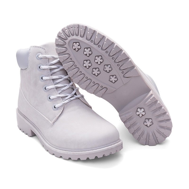 Leather Trim Classic Boots