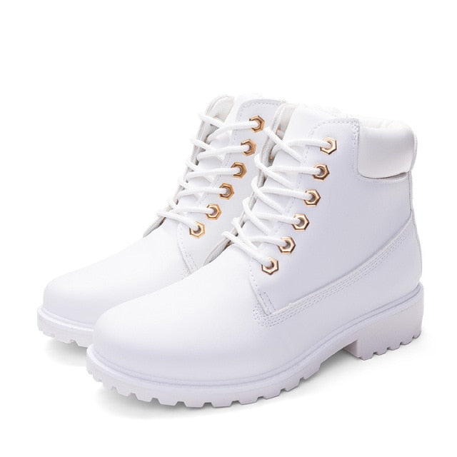 Leather Trim Classic Boots