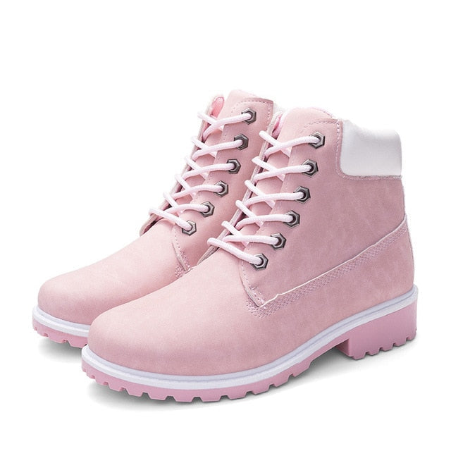 Leather Trim Classic Boots