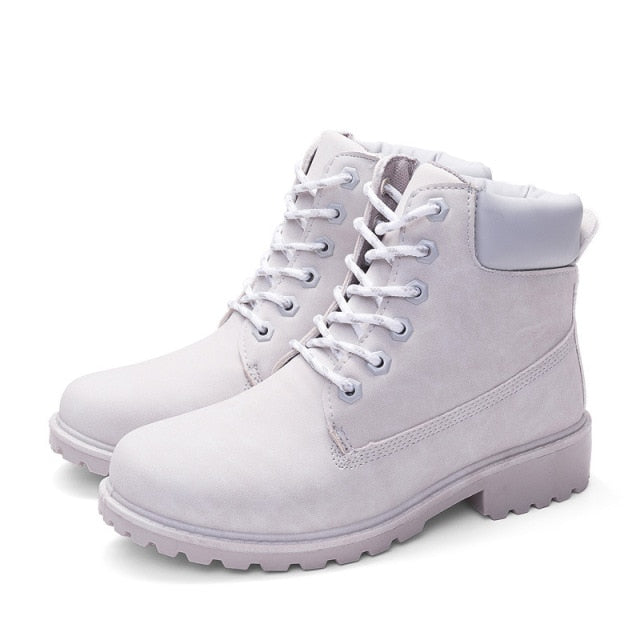 Leather Trim Classic Boots