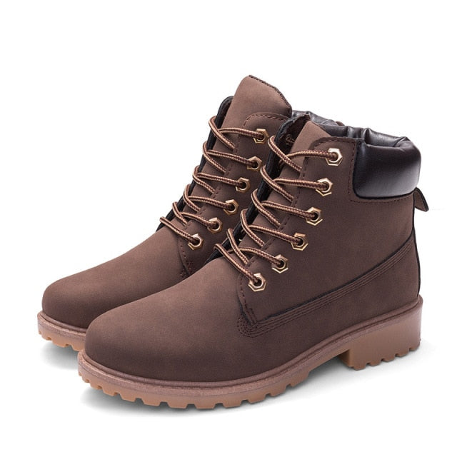 Leather Trim Classic Boots