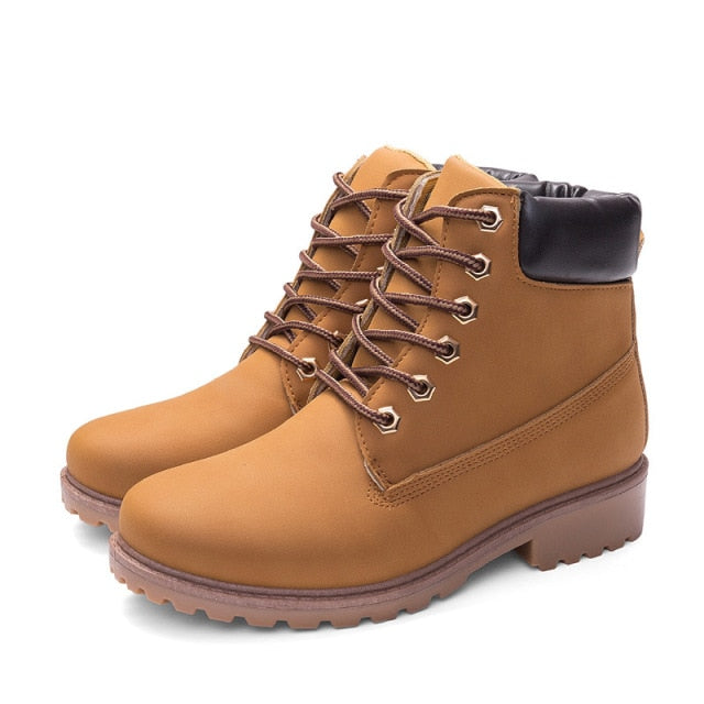 Leather Trim Classic Boots