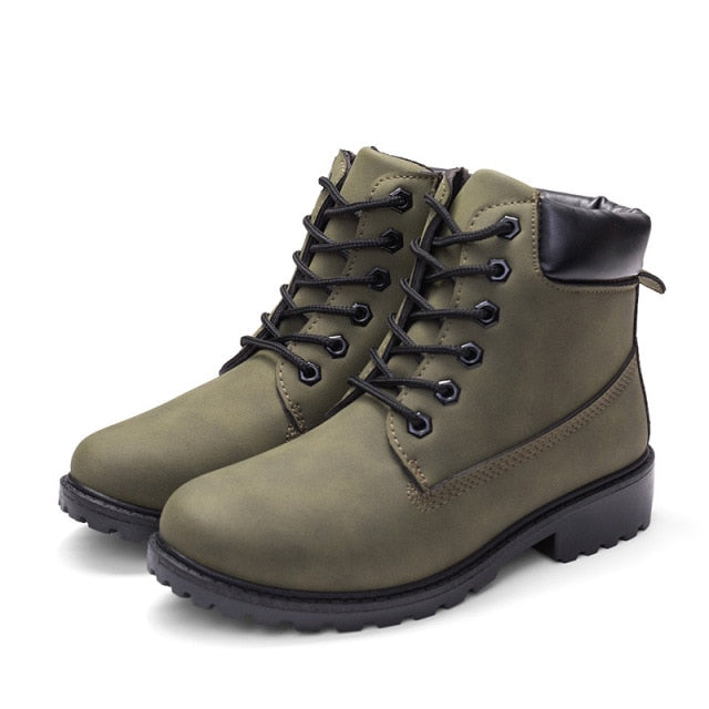 Leather Trim Classic Boots