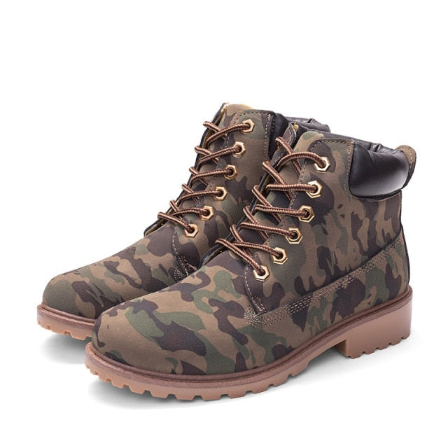 Leather Trim Classic Boots